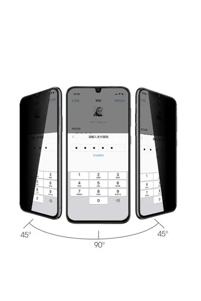 KILIFTECH Galaxy M22 Uyumlu Zore New 5D Privacy Temperli Ekran Koruyucu - 4