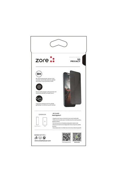 KILIFTECH Galaxy A35 Zore New 5D Privacy THTTerli Ekran Koruyucu-Siyah - 3