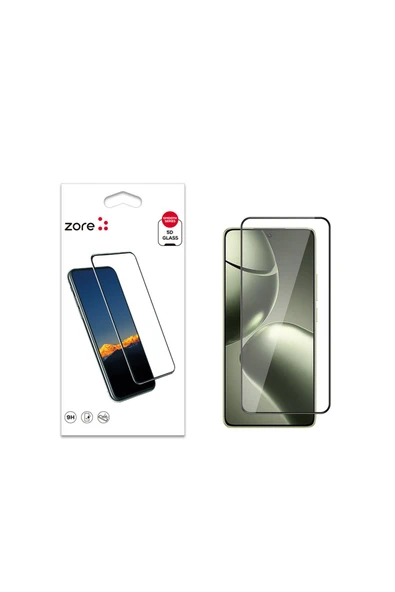 zore Xiaomi 14T Zore Kenarları Kırılmaya Dayanıklı Cam Ekran Koruyucu ürün görseli