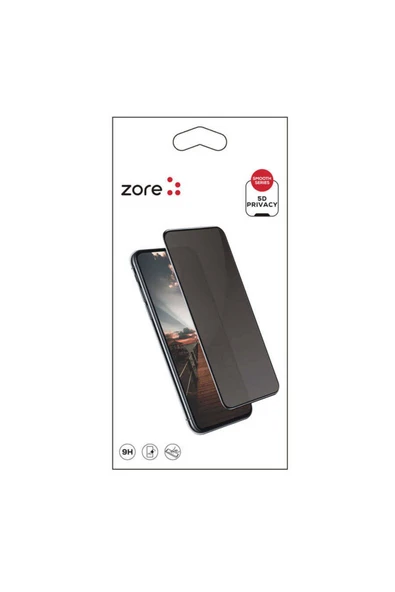 zore Galaxy A33 5G Zore New 5D Privacy THTTerli Ekran Koruyucu-Siyah - Resim 5