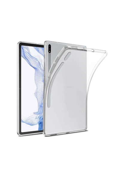 KILIFTECH Galaxy Tab S8 Kılıf  Uyumlu Zore Tablet Süper Silikon Kapak-Renksiz ürün görseli