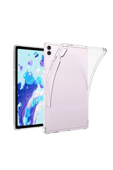 baltazar Galaxy Tab S9 Ultra Kılıf  Uyumlu Zore Tablet Nitro Anti Shock Silikon Kapak-Renksiz - Resim 2