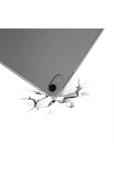KILIFTECH Apple iPad Air 13 2024 Kılıf Uyumlu Zore Tablet Nitro Anti Shock Silikon Kapak-Şeffaf - 4