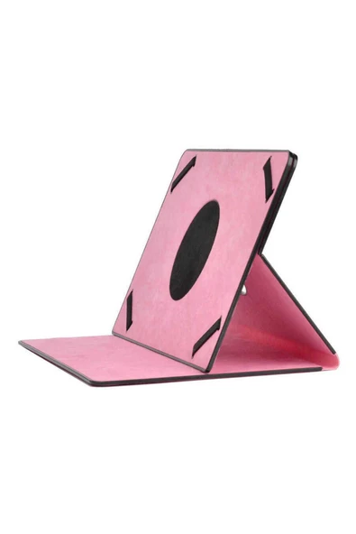KILIFTECH Zore Unik Universal 12 İnç Dönebilen Standlı Kılıf-Pembe - 1