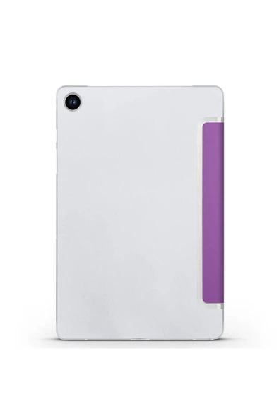 KILIFTECH Galaxy Tab A9 Uyumlu Zore Smart Cover Standlı 1-1 Kılıf-Kırmızı - Resim 2