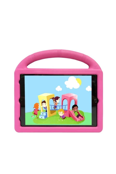 Farma Teknoloji iPad 10.2 (8.Nesil)  Uyumlu  FRM Wheel Car Tekerlek Standlı Tablet Eva Silikon Kılıf-Yeşil - 6