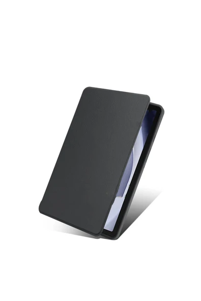 wenixs aksesuar Galaxy Tab A9 Plus Kılıf Zore Termik Kalem Bölmeli Dönebilen Standlı Kılıf-Koyu Yeşil - Resim 5