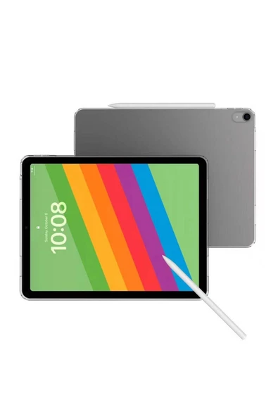 KILIFTECH Apple iPad Air 11 2024 Kılıf Uyumlu Zore Tablet Nitro Anti Shock Silikon Kapak-Şeffaf - Resim 4