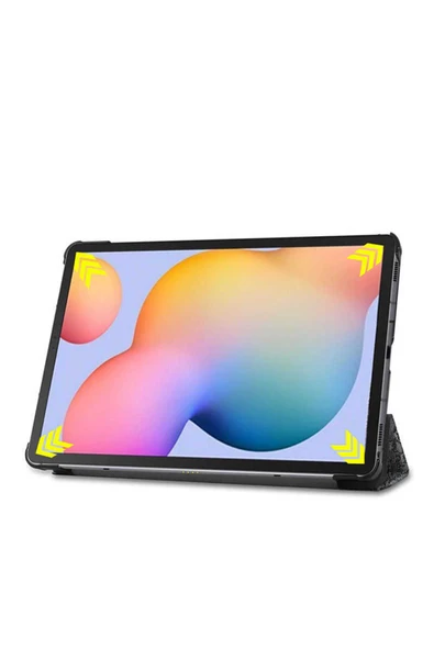 KILIFTECH Lenovo Tab M10 TB-328F 3. Jenerasyon  Uyumlu Zore Smart Cover Standlı 1-1 Kılıf-Kırmızı - Resim 3