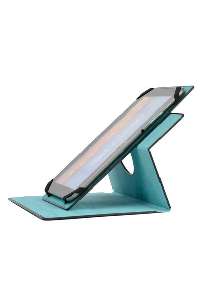 KILIFTECH Unik Universal 12 İnç Dönebilen Standlı Kılıf-Turkuaz - Resim 4