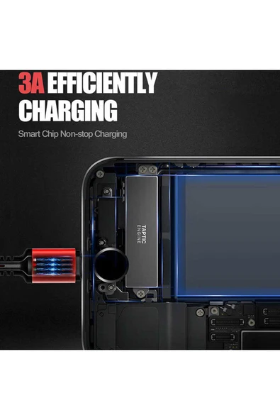 KILIFTECH Kırmızı LC93 3 in 1 Usb Kablo-Zore - Resim 5
