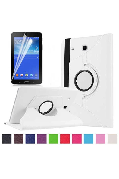 KILIFTECH Galaxy Tab 3 Lite 7.0 T110  Uyumlu Zore Dönebilen Standlı Kılıf-Beyaz ürün görseli