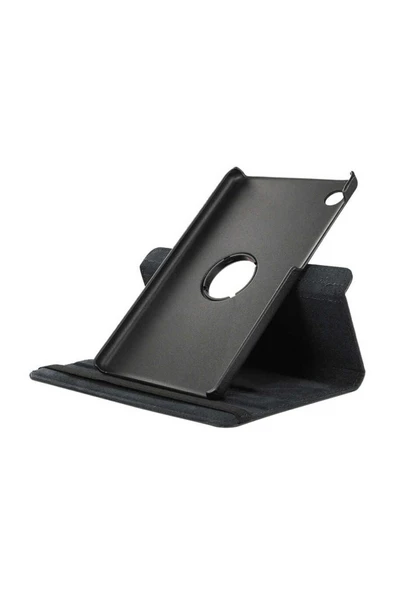 zore Lenovo Tab M10 Plus TBTB-128F 3. Jenerasyon  Uyumlu Zore Dönebilen Standlı Kılıf-Pembe Koyu - Resim 3