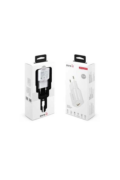 zore TBC Metro Serisi ZR-TC01 Lightning 2 in 1 Şarj Seti - Beyaz