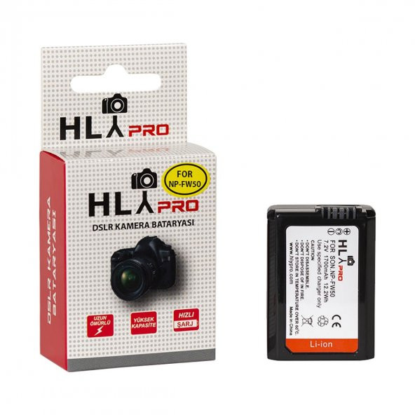 Hlypro Sony A6500 İçin NP-FW50 Batarya