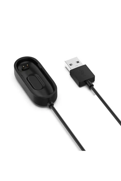 Noir318 Siyah Xiaomi Mi Band 4 Usb Şarj Kablosu-Zore