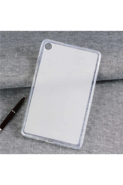 zore MatePad T8  PAT Tablet Süper Silikon Kapak-Renksiz - Resim 2
