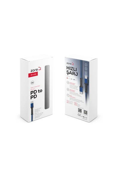 KILIFTECH Kırmızı ZR-LC91 PD to PD Kablo-Zore - 2