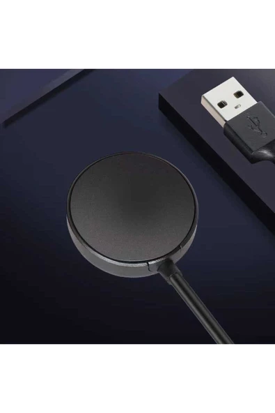 kilifdakilif Siyah Galaxy Watch Uyumlu 4 Classic 42mm Usb Şarj Kablosu - Resim 6