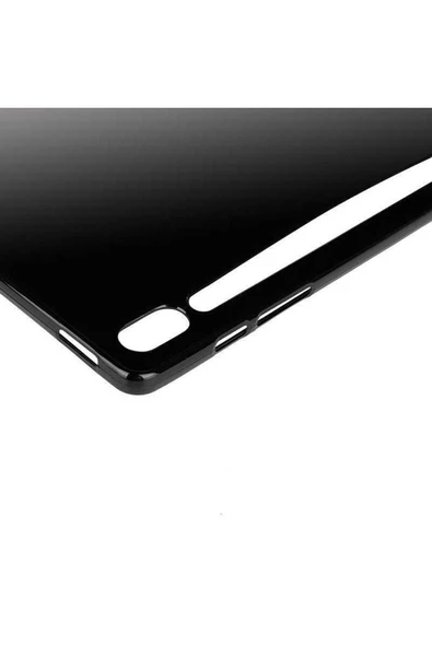 KILIFTECH Galaxy Tab S7 FE LTE (T737-T736-T733-T730) Kılıf  Uyumlu Zore Tablet Süper Silikon Kapak-Renksiz - Resim 3