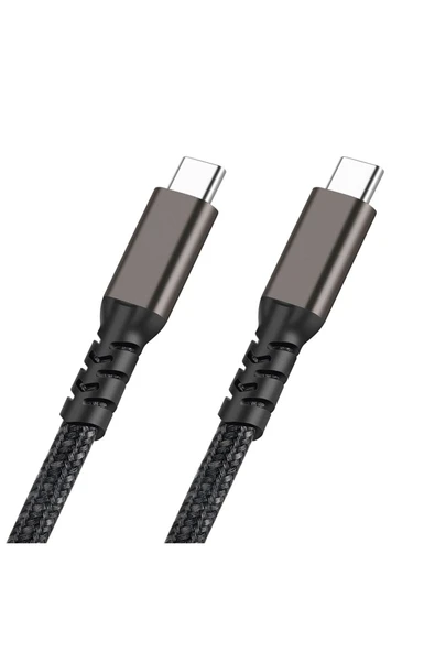 zore Siyah 2.Jenerasyon Type-C to Type-C USB3.2 PD Data Kablosu 100W 20Gbps 4K@60Hz 0.5 Metre - 2