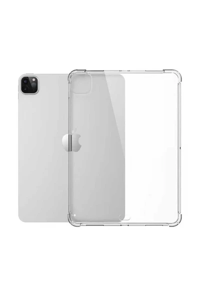 KILIFTECH iPad Pro 12.9 2021 (5.Nesil) - Uyumlu Uyumlu Zore Tablet Nitro Anti Shock Silikon Kapak-Renksiz - Resim 4