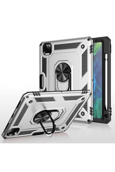 KILIFTECH iPad Pro 11 2020 (2.Nesil) - Uyumlu Uyumlu Zore Tablet Vega Kapak-Siyah - 7