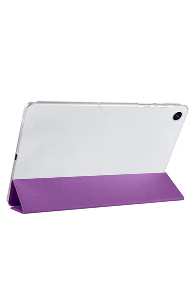 BTHM STORE Galaxy Tab A9 Plus Uyumlu Zore Smart Cover Standlı 1-1 Kılıf-Rose Gold - 4