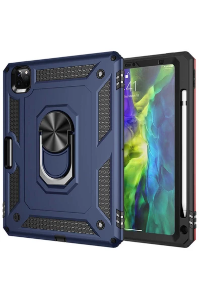 KILIFTECH iPad Pro 11 2021 (3.Nesil) - Uyumlu Uyumlu Zore Tablet Vega Kapak-Mavi ürün görseli