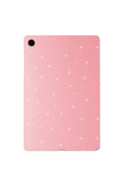 KILIFTECH Galaxy Tab S7 T870 Simli Parlak Görünümlü Uyumlu Zore Tablet Koton Kılıf-Siyah - 5