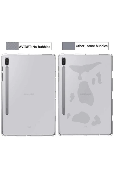 KILIFTECH Galaxy Tab S7 T870 Kılıf  Uyumlu Zore Tablet Süper Silikon Kapak-Renksiz - Resim 5