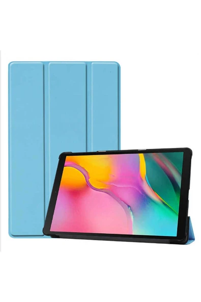 KILIFTECH Galaxy Tab A 8.0 (2019) T290  Uyumlu Zore Smart Cover Standlı 1-1 Kılıf-Mavi ürün görseli