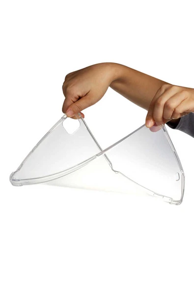 wenixs aksesuar iPad Pro 12.9 2022 M2. Nesil Uyumlu Zore Tablet Nitro Anti Shock Silikon Kapak-Renksiz - Resim 4