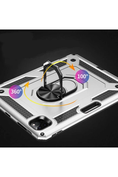 KILIFTECH iPad Pro 3. nesil 11 inç - Uyumlu Uyumlu Zore Tablet Vega Kapak-Kırmızı - Resim 2