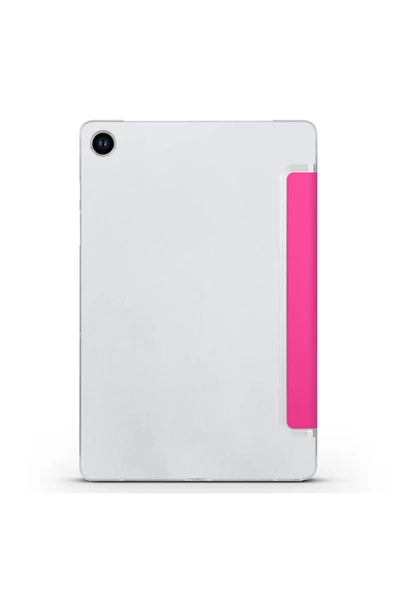 KILIFTECH Galaxy Tab A9 Plus Uyumlu Zore Smart Cover Standlı 1-1 Kılıf-Gold - Resim 3