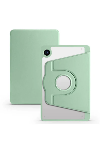 KILIFTECH Galaxy Tab A9 Kılıf Uyumlu Zore Termik Kalem Bölmeli Dönebilen Standlı Kılıf-Açık Yeşil ürün görseli