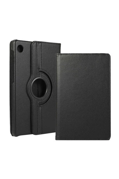 10LİNE AKSESUAR Lenovo Tab M10 Plus TBTB-128F 3. Jenerasyon  Uyumlu Zore Dönebilen Standlı Kılıf-Siyah - 1
