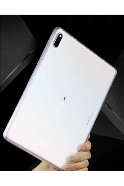 szr store MatePad 10.4  Uyumlu Zore Tablet Süper Silikon Kapak-Siyah - Resim 4