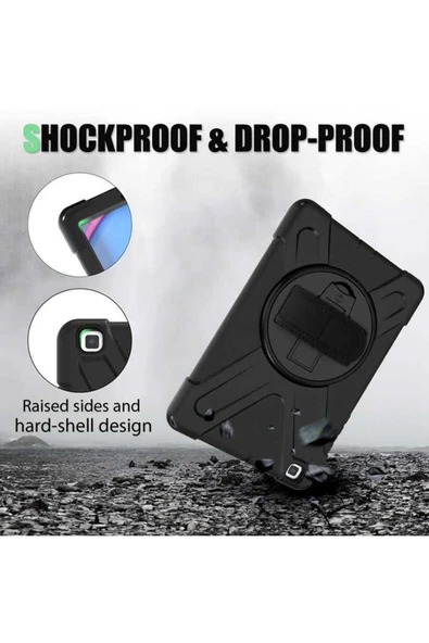 FLYGIFTS Galaxy T720 Tab S5E Zore Defender Tablet Silikon - Siyah - 3