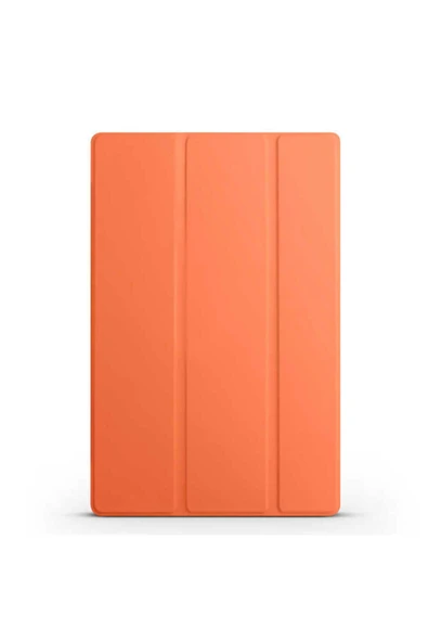 KILIFTECH Galaxy Tab A8 10.5 SM-X200 (2021)  Uyumlu Zore Smart Cover Standlı 1-1 Kılıf-Turuncu ürün görseli