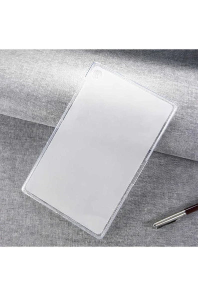 SAFA Lenovo M10 Plus TB-X606F Kılıf  Uyumlu Zore Tablet Süper Silikon Kapak-Renksiz ürün görseli