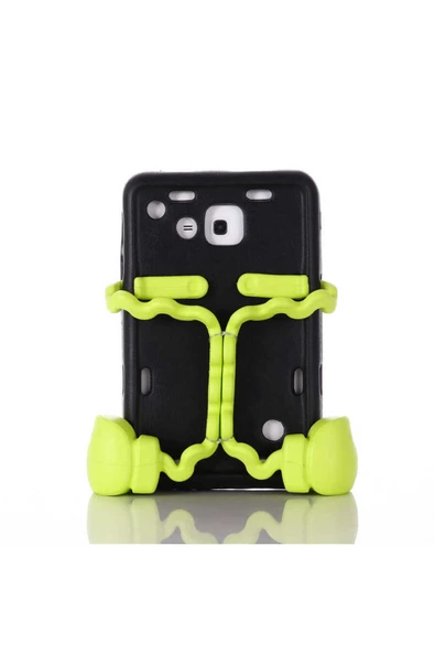 The Bear Case Galaxy Tab 3 Lite 7.0 T110 TBC Eva Boxer Tablet Silikon - Pembe Koyu - 2