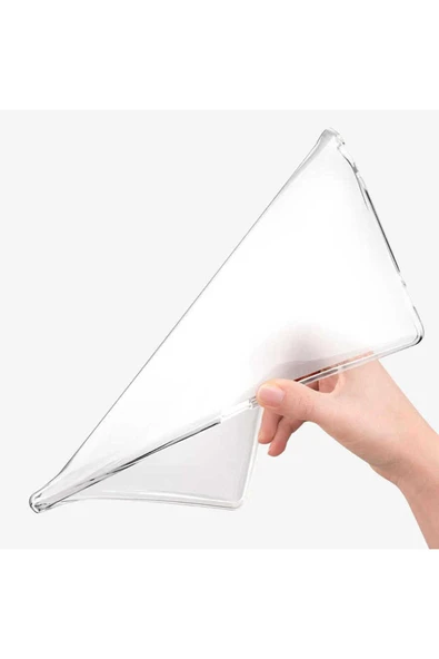 KILIFTECH MatePad T5 10  Uyumlu Zore Tablet Süper Silikon Kapak-Renksiz - Resim 2