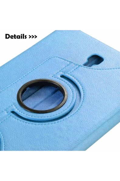 KILIFTECH Galaxy Tab S4 T830  Uyumlu Zore Dönebilen Standlı Kılıf-Mavi Açık - Resim 2