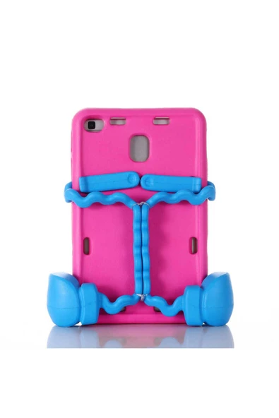 KILIFTECH Galaxy Tab A 8.0 (2019) T290 Zore Eva Boxer Tablet Silikon - Pembe Koyu