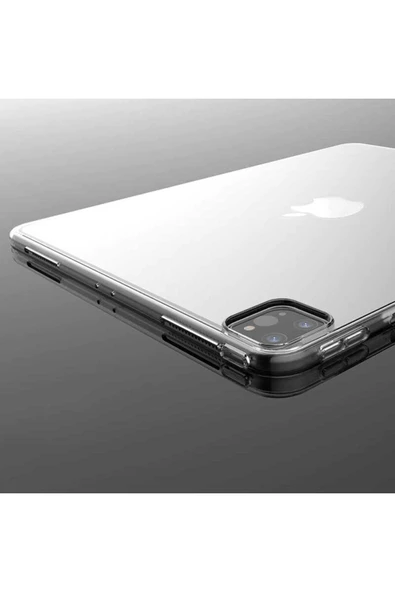 KILIFTECH iPad Pro 12.9 Pro 2020 (4.Nesil) - Uyumlu Uyumlu Zore Tablet Süper Silikon Kapak-Siyah - Resim 3