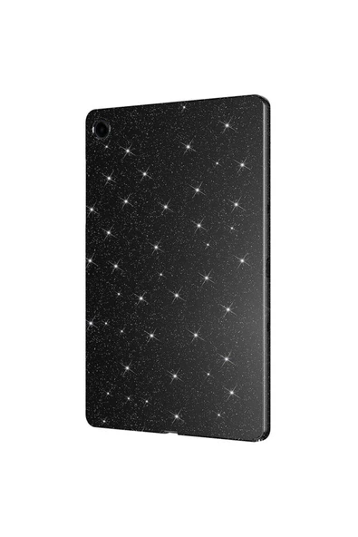 zore Galaxy Tab S9 FE Simli Parlak Görünümlü Zore Tablet Koton Kılıf-Derin Mor - Resim 2