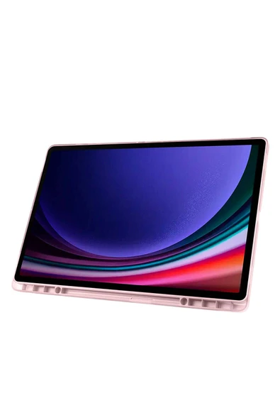 KILIFTECH Galaxy Tab S10 Ultra Kılıf Zore Tri Folding Kalem Bölmeli Standlı Kılıf - Siyah - 6