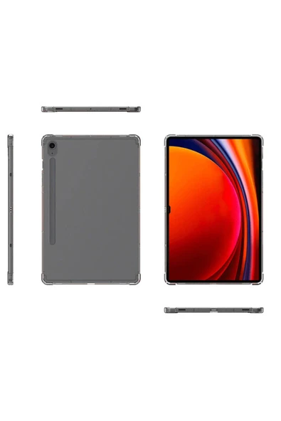 KILIFTECH Galaxy Tab S9 FE Kılıf  Tablet Nitro Anti Shock Silikon Kapak - Resim 6