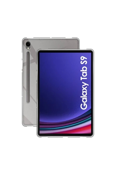 wenixs aksesuar Galaxy Tab S9 Kılıf  Zore Tablet Süper Silikon Kapak-Renksiz - 1